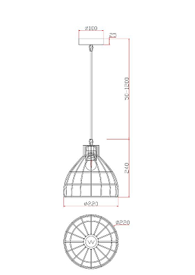 Подвесной светильник Freya FR5335PL-01B 400_400_2880969